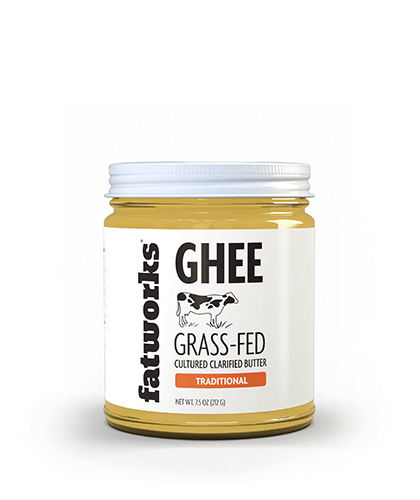 Organic Grass Fed Cultured Cow Milk Ghee (7.5 oz) - Fatworks: The Defenders of Fat!