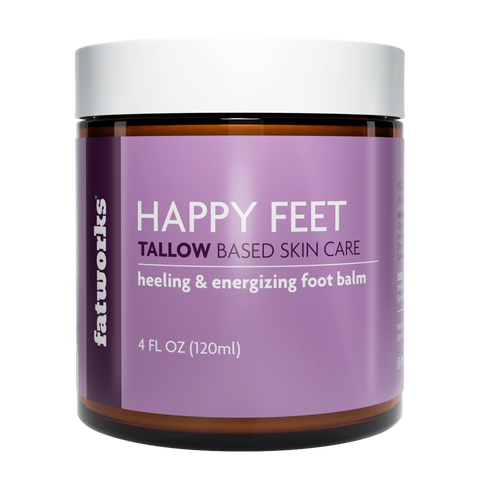 Happy Feet™ (4 oz) - Grass-Fed Tallow Based Foot Crème