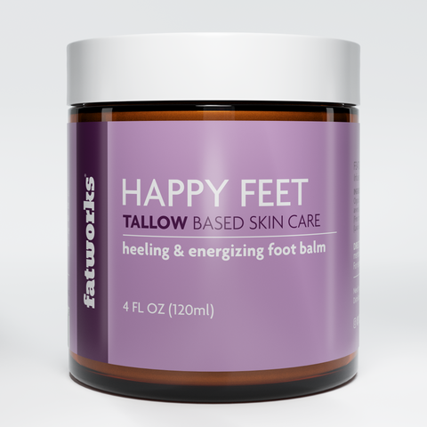 Happy Feet™ (4 oz) - Grass-Fed Tallow Based Foot Crème