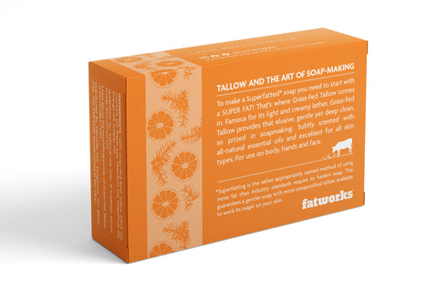 FATBAR™ Juniper&Citrus (4.25 oz) - Grass-Fed Tallow Soap Bar