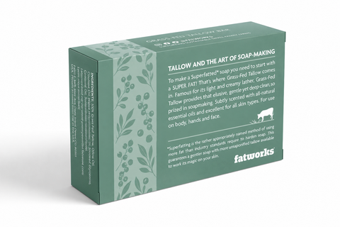 FATBAR™ Sage & Eucalyptus (4.25 oz) - Grass-Fed Tallow Soap Bar