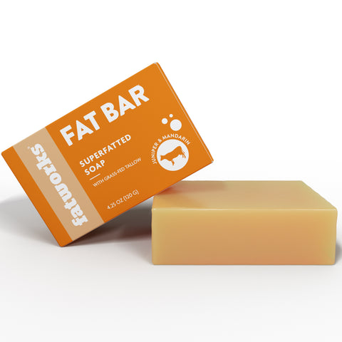 FATBAR™ Juniper&Citrus (4.25 oz) - Grass-Fed Tallow Soap Bar