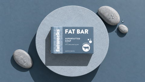 FATBAR™ UNSCENTED (4.25 oz) - Grass-Fed Tallow Soap Bar