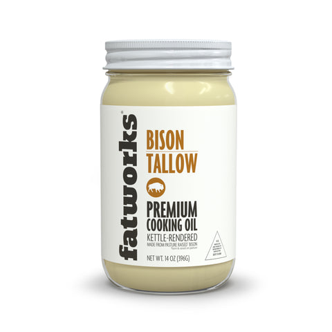 Pasture Raised Bison Tallow a.k.a. Thunderfat (14 oz) - Fatworks: The Defenders of Fat!