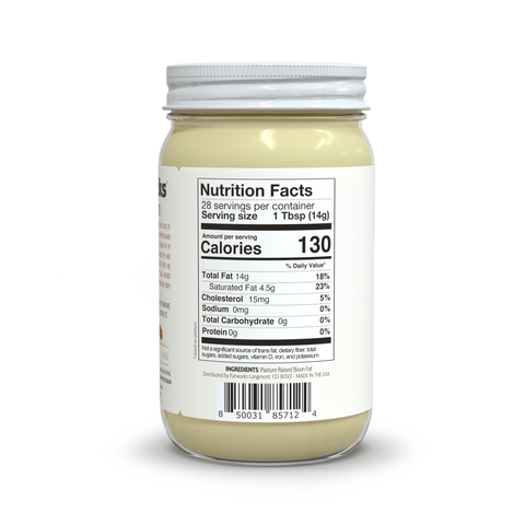 Pasture Raised Bison Tallow a.k.a. Thunderfat (14 oz) - Fatworks: The Defenders of Fat!