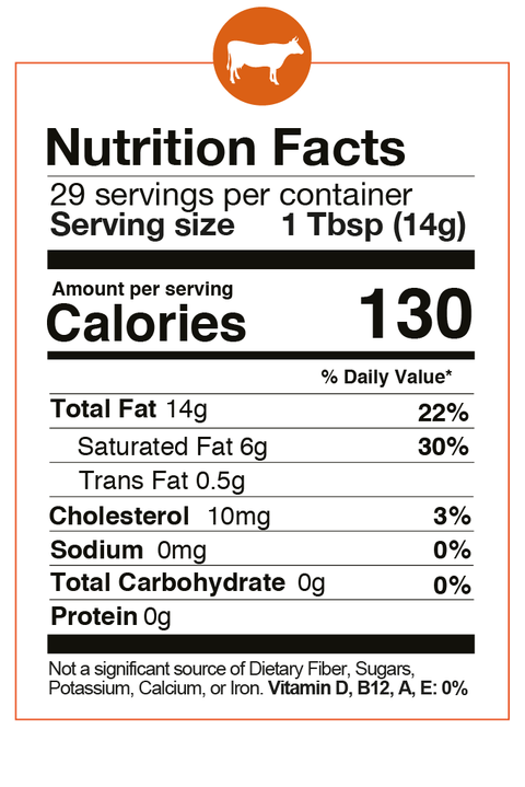 Organic Grass Fed Beef Tallow (14 oz) - Fatworks: The Defenders of Fat!