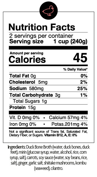 Duck Bone Broth-Ramen Flavor - Fatworks: The Defenders of Fat!