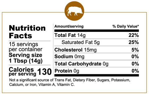 Wild Boar Lard (7.5 oz) - Fatworks: The Defenders of Fat!
