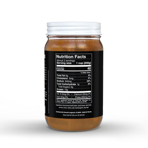 Duck Bone Broth-Traditional Flavor - Fatworks: The Defenders of Fat!
