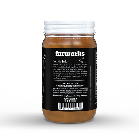 Duck Bone Broth-Traditional Flavor - Fatworks: The Defenders of Fat!