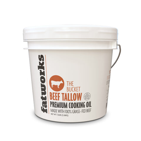 The Bucket- 1 Gallon Grass Fed Tallow (Wholesale)