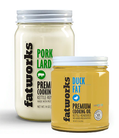Fatworks, Premium USDA Goose Fat, Ultimate Cooking Oil for Gourmet Frying  and Baking, WHOLE30 APPROVED, KETO, PALEO, 7.5 oz.