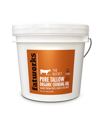 1 Gallon Organic Grass-Fed Beef Tallow - Fatworks: The Defenders of Fat!